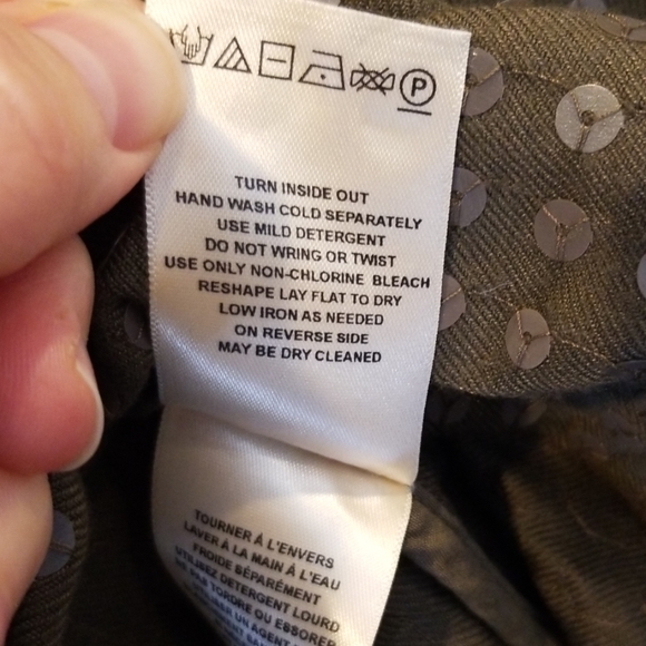 Anthropologie Maeve sequined button down shirt- XS - Picture 8 of 8